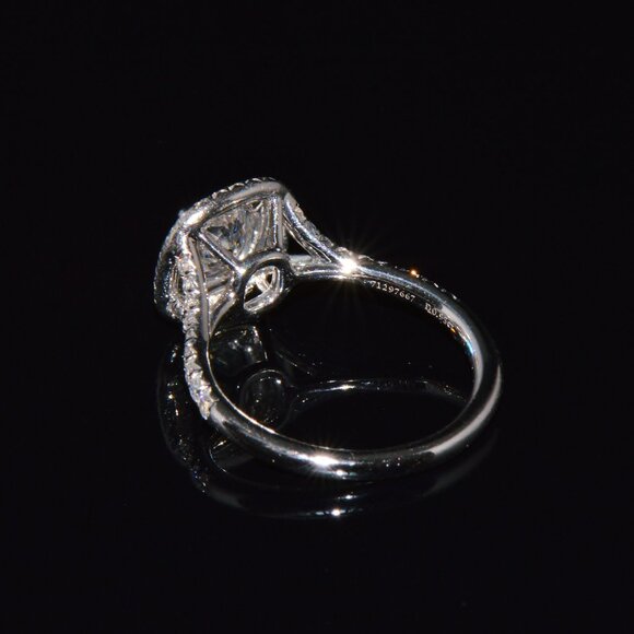 Genuine Tiffany & Co. Natural 1.30Cts Diamond Soleste Platinum Engagement Ring - Picture 11 of 13